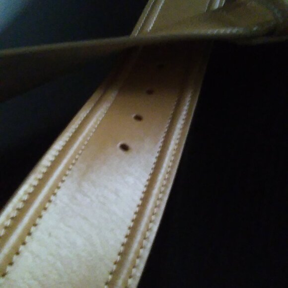 Ann Taylor Wide Genuine Leather Belt With Large Buckle - Picture 4 of 12